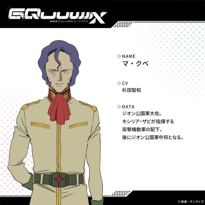 Official setting art from Mobile Suit Gundam GQuuuuuuX featuring the newly unveiled GFreD Unit, Sayla’s custom mobile suit, and new character visuals